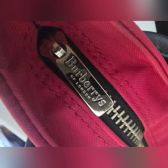 Burberrys Blue Label Hand Bag Nylon Pink Mini Tote - Japan Exclusive-Preowned - Picture 4 of 15